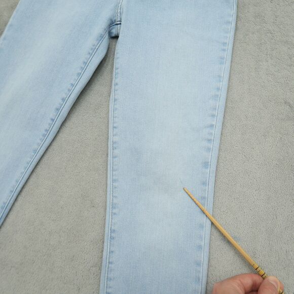 Levi's 721 Jeans Women's Size 27 Blue High-Rise Skinny Denim 28" Inseam Stretch - Picture 2 of 16